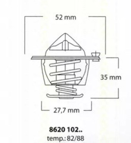 Termostat 862010282 Triscan