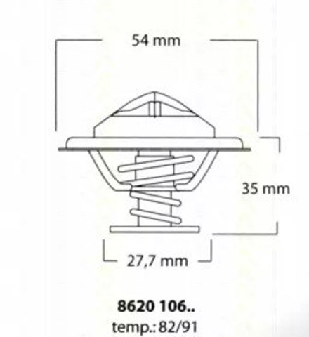 Termostat 862010682 Triscan