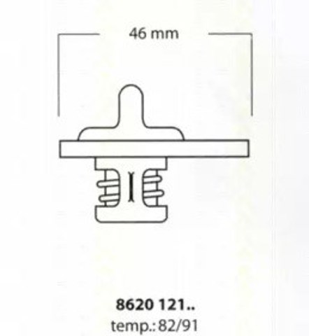 Termostat 862012182 Triscan