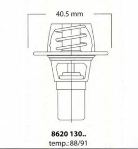 Termostat Renault 25