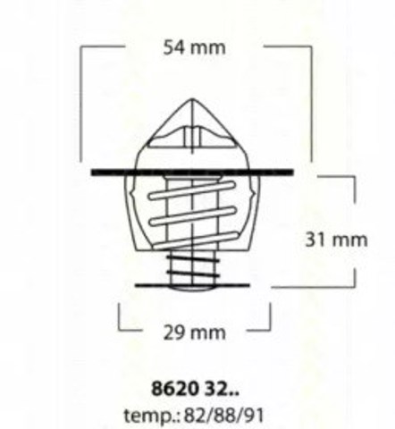 Termostat 86203288 Triscan