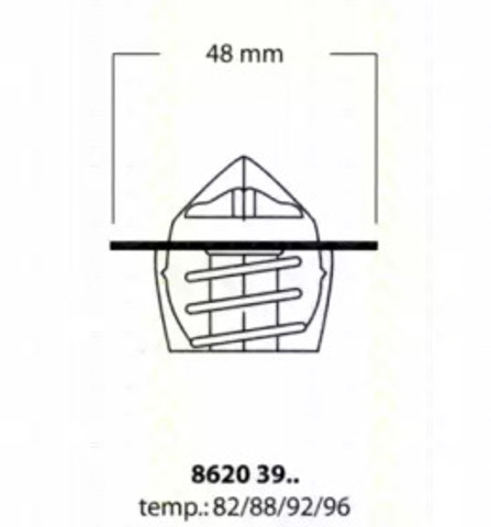 Termostat 86203982 TRISCAN