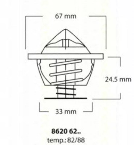 Termostat 86206282 Triscan