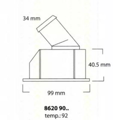 Termostat 86209092 Triscan