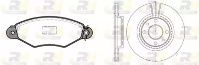 Klocki hamulcowe przednie tarczowe 864305 ROAD HOUSE