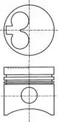 Tłok, komplet do jednego cylindru, STD 8710950000 Nural