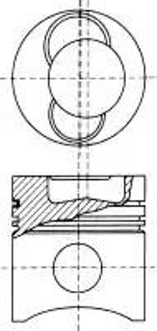 Tłok, komplet do jednego cylindru, STD MAN L2000