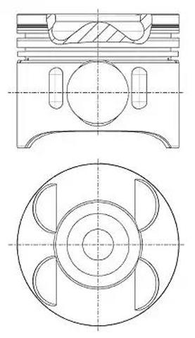 Tłok, komplet do jednego cylindru, STD Mitsubishi Colt 6 Z3A