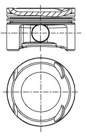 Tłok, komplet do jednego cylindru, STD 8743690000 Nural