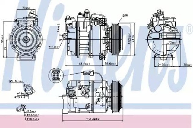 Kompresor klimatyzacji Saab 9-5