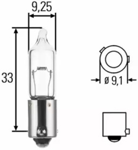 Żarówka lampy przeciwmgielnej 8GH008417001 HELLA