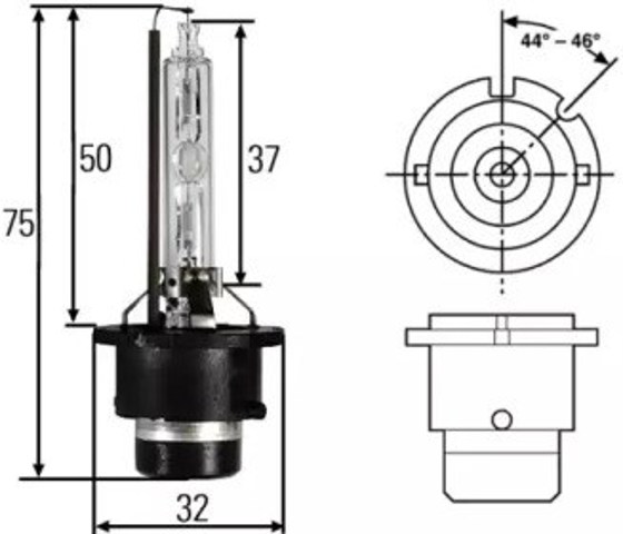 Żarówka ksenonowa 8GS007949251 HELLA