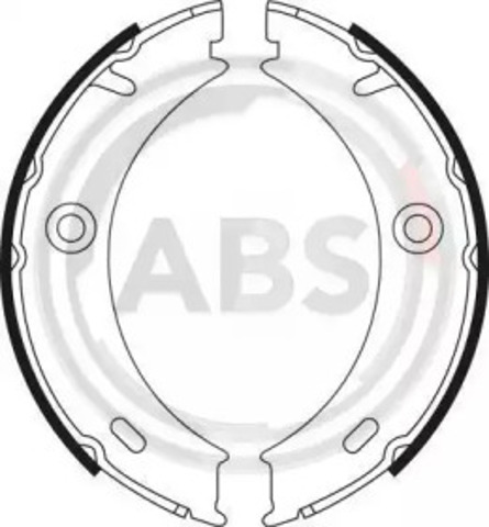 Klocki hamulca ręcznego 9022 ABS