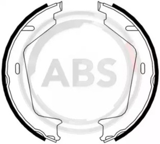 Klocki hamulca ręcznego 9071 ABS