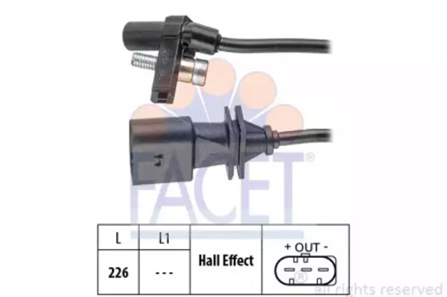 Czujnik położenia wału korbowego 90759 FACET