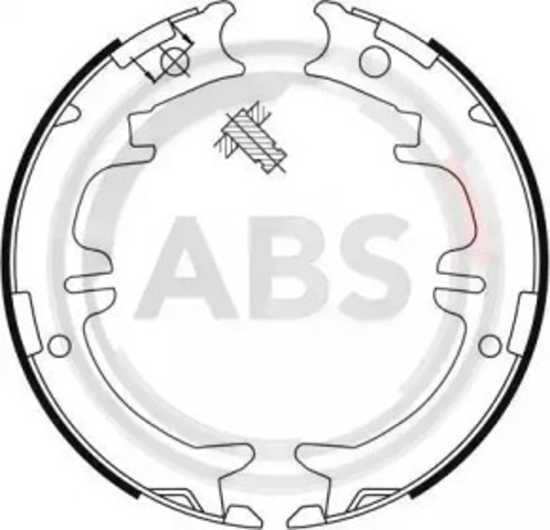 Klocki hamulca ręcznego 9114 ABS