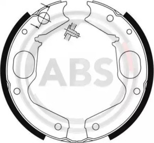 Klocki hamulca ręcznego 9115 ABS