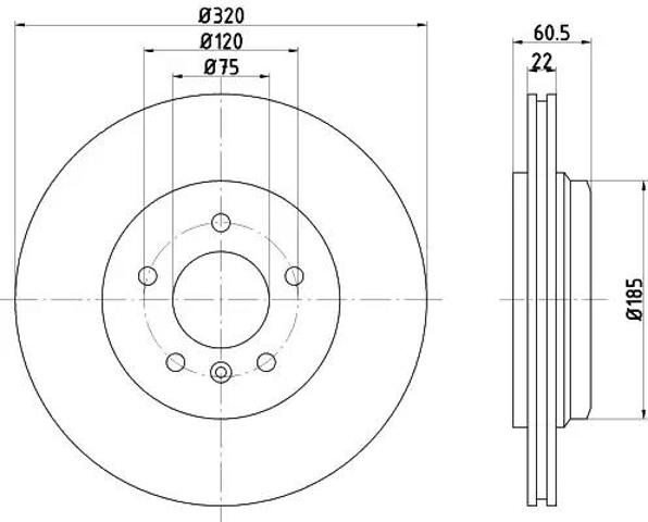 Tarcza hamulcowa tylna 92107003 TEXTAR