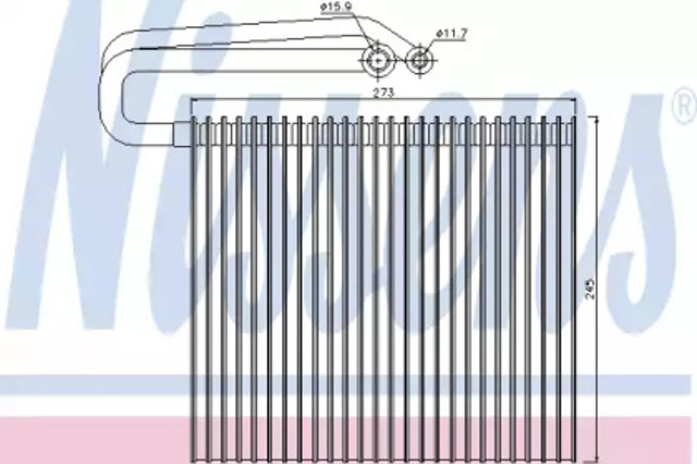 Parownik klimatyzacji 92165 NISSENS