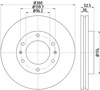 Tarcza hamulcowa przednia 92203800 TEXTAR