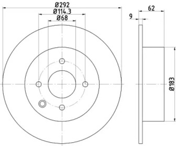 Tarcza hamulcowa tylna 92234303 TEXTAR