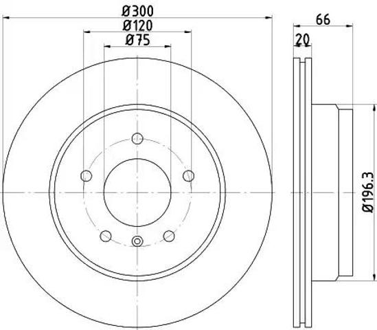 Tarcza hamulcowa tylna 92239703 TEXTAR