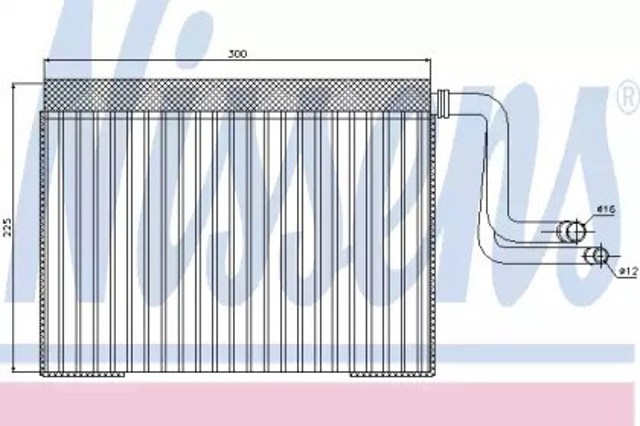 Parownik klimatyzacji 92268 Nissens