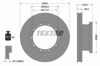 Tarcza hamulcowa przednia 93087900 TEXTAR