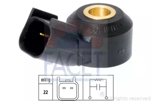 Czujnik stukowy (czujnik spalania stukowego) 93141 FACET