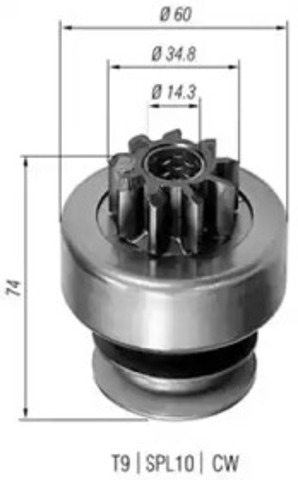 Bendiks rozrusznika 940113020101 MAGNETI MARELLI