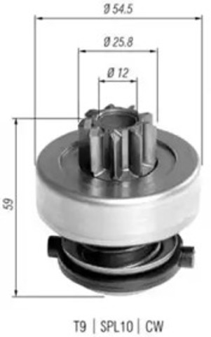 Bendiks rozrusznika 940113020372 MAGNETI MARELLI