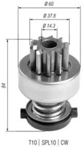 Bendiks rozrusznika 940113020403 Magneti Marelli