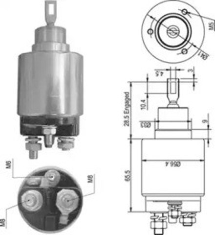 Elektromagnes rozrusznika 940113050348 Magneti Marelli