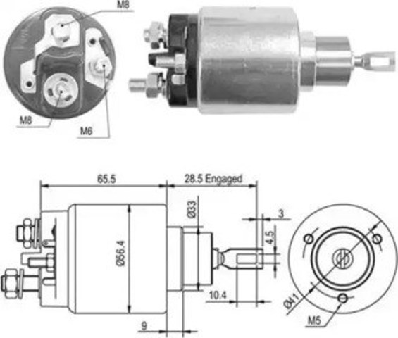 Elektromagnes rozrusznika 940113050428 Magneti Marelli