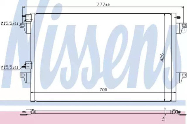 Chłodnica klimatyzacji 940153 NISSENS