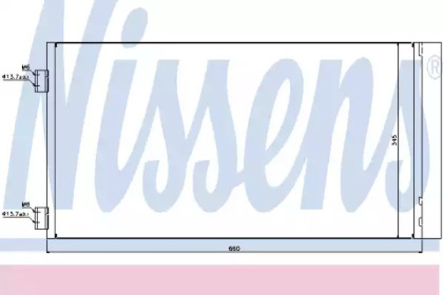 Chłodnica klimatyzacji 940204 NISSENS