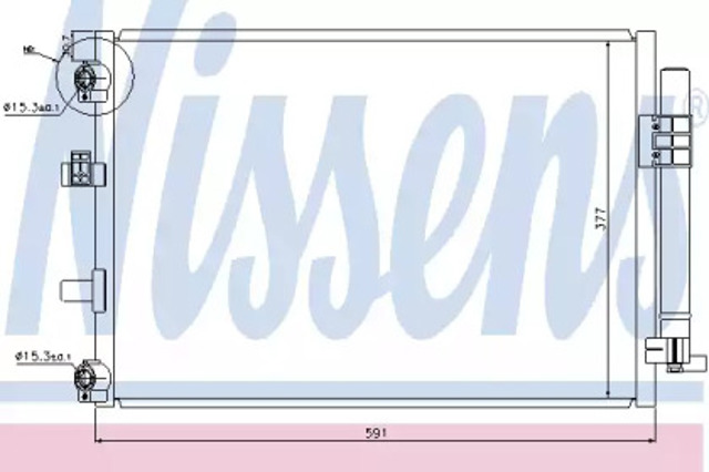 Chłodnica klimatyzacji 940222 NISSENS