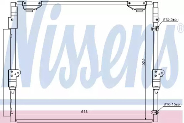 Chłodnica klimatyzacji 940304 NISSENS
