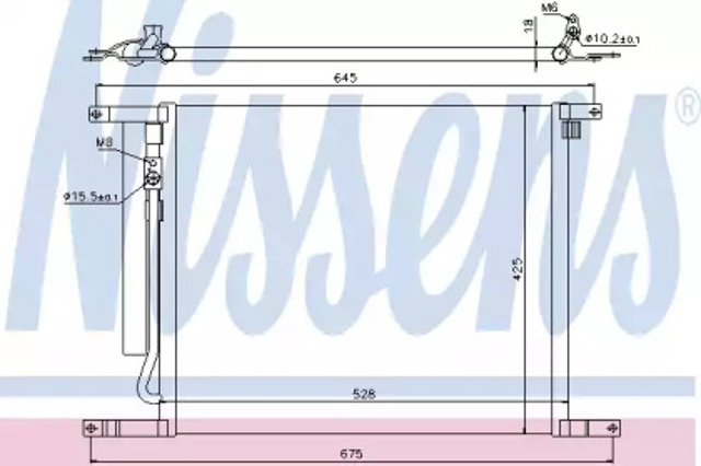 Chłodnica klimatyzacji 940335 NISSENS