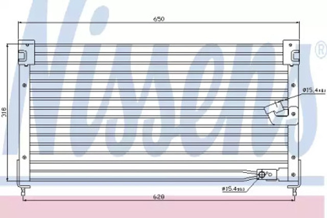 Chłodnica klimatyzacji Honda Accord 5 CC7