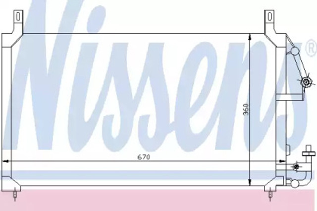 Chłodnica klimatyzacji 94424 NISSENS