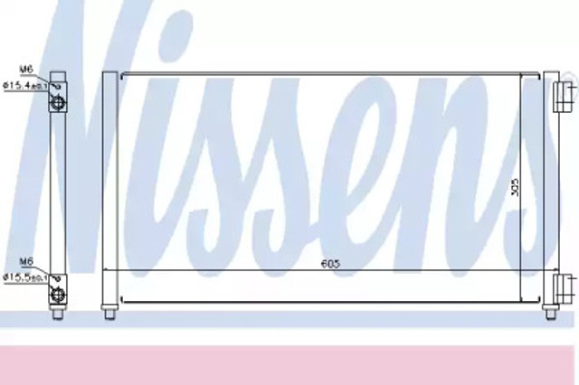 Chłodnica klimatyzacji 94633 NISSENS