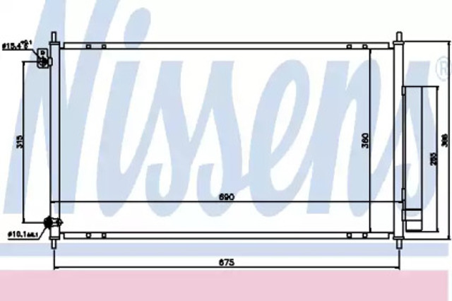 Chłodnica klimatyzacji 94732 NISSENS