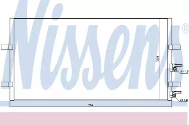 Chłodnica klimatyzacji 94915 NISSENS
