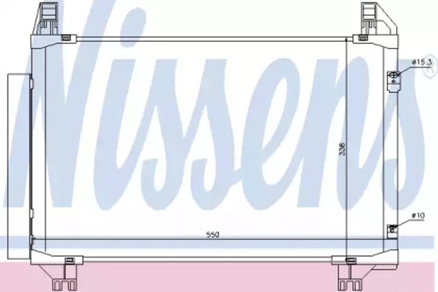 Chłodnica klimatyzacji 94991 NISSENS