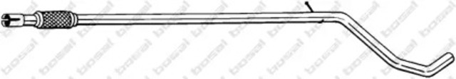 Tłumik, środkowa część 952141 BOSAL