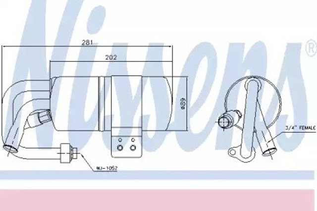 Osuszacz klimatyzacji 95505 Nissens