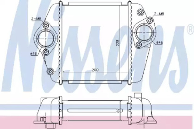 Chłodnica intercoolera 96372 NISSENS