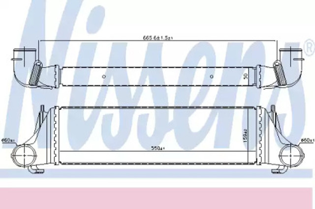 Chłodnica intercoolera 96388 NISSENS