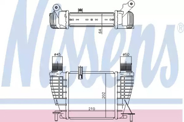 Chłodnica intercoolera 96396 NISSENS